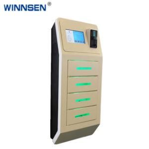 High End Wall Mounted Mobile Cell Phone Charging Station Locker with Touch Screen