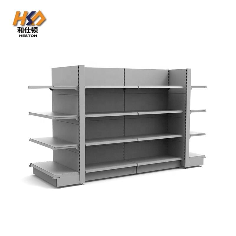 Metal Gondola Used Mini Metallic Supermarket Shelf Display Design for Store Retail