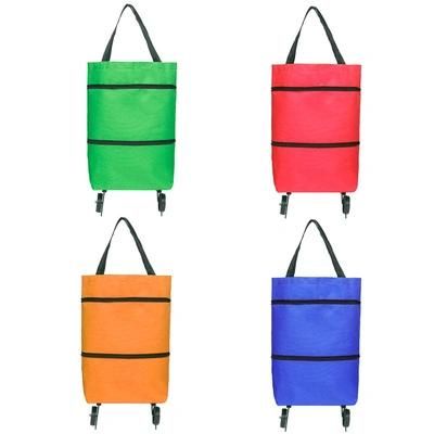 Custom Home Folding Shopping Trolley Bag