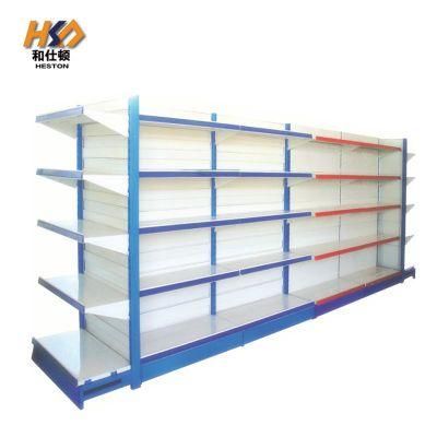 Factory Supplied Top Quality Supermarket Shelves Metal Double Side Display Rack