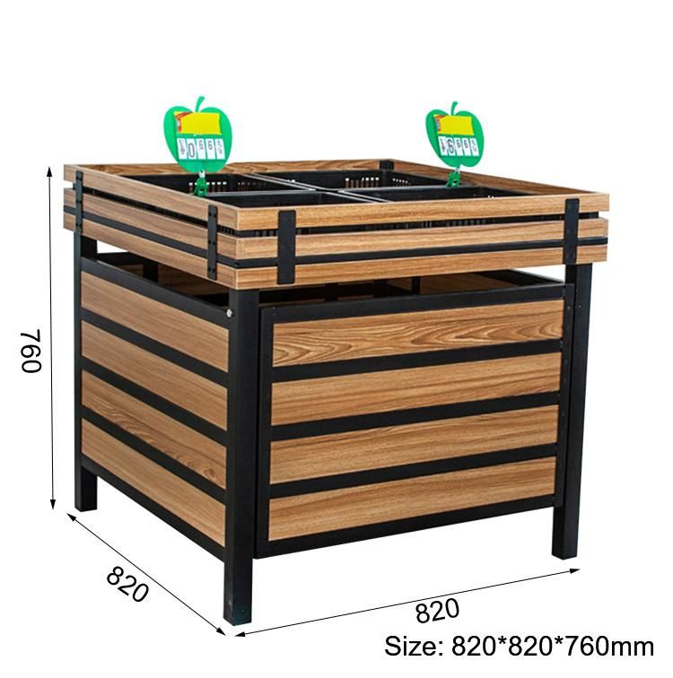 Heavy Duty Metal Supermarket Promotion Table with Advertising