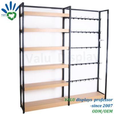 Free Standing Supermarket Metal Snacks Food Display Stand Shelf