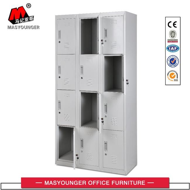 Hospital Use Hot Sale 12 Door Steel Storage Locker