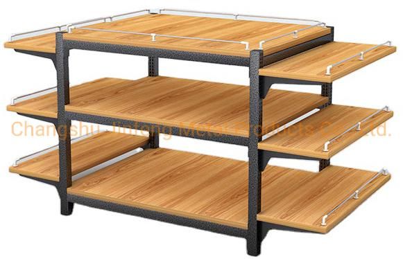 Supermarket Display Rack Shopping Mall Promotion Table of Wood