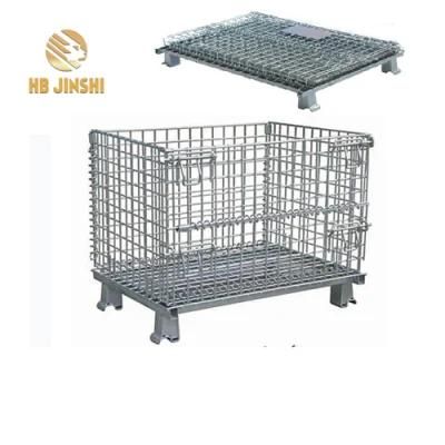 6mm Thickness Industrial Pallet Racks Steel Wire Mesh Containers Stackable