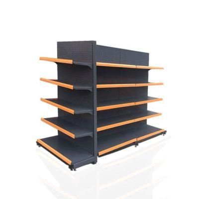 Cold-Rolled Supermarket Shelf High Grade Racking Stand Gift Store Display Gondola