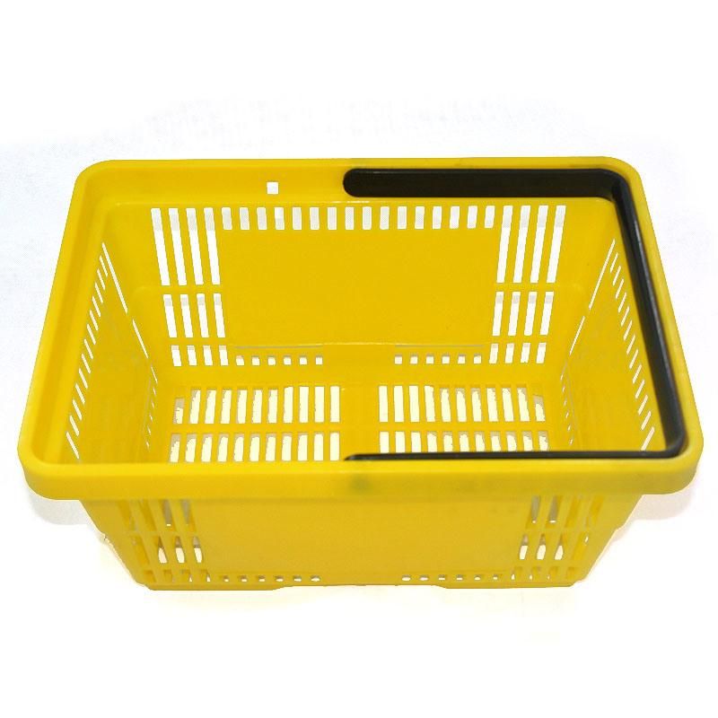 Good Quality Supermarket Hole Portable Plastic Hand Shopping Basket