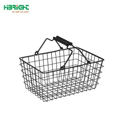 Mini Black Metal Make up Cosmetics Shopping Basket