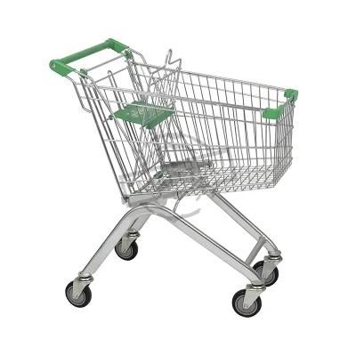 Wholesale European Powder Coating 125L Grocery Cart