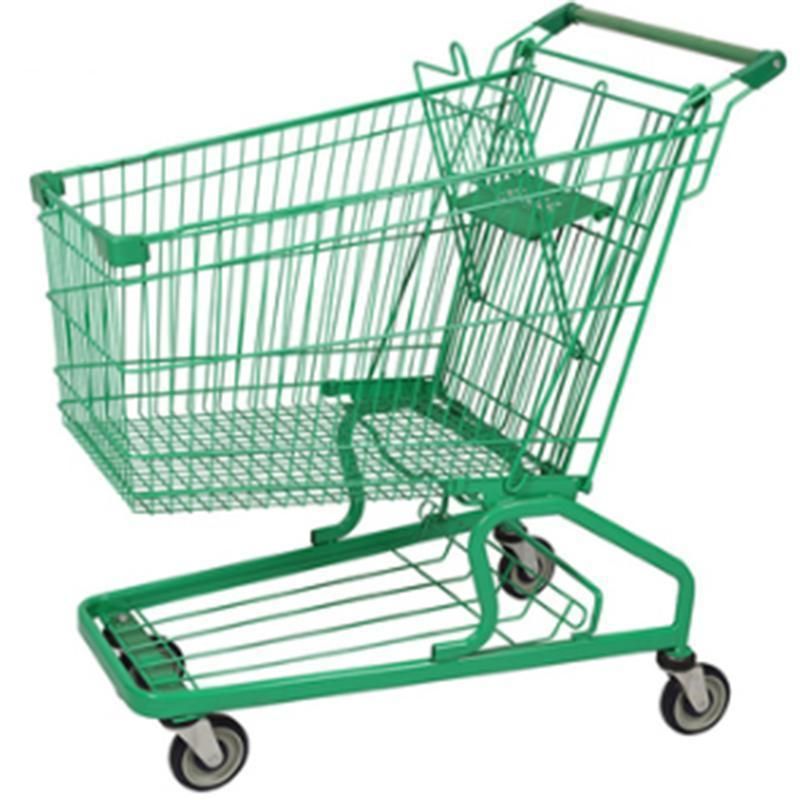 Heavy Duty Trolly Wal Mart Chariot Supermarket Cart 275 Liter