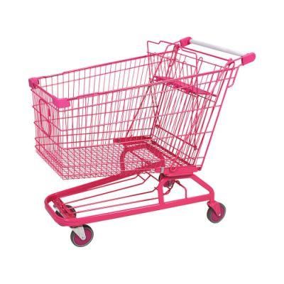 Large Capacity Zinc Plated Shopping Trolley for Vegetable Purchase