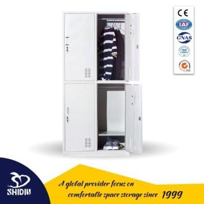 Tall 4 Door Metal Storage Locker Lockable Changing Room Lockers for Office Employees