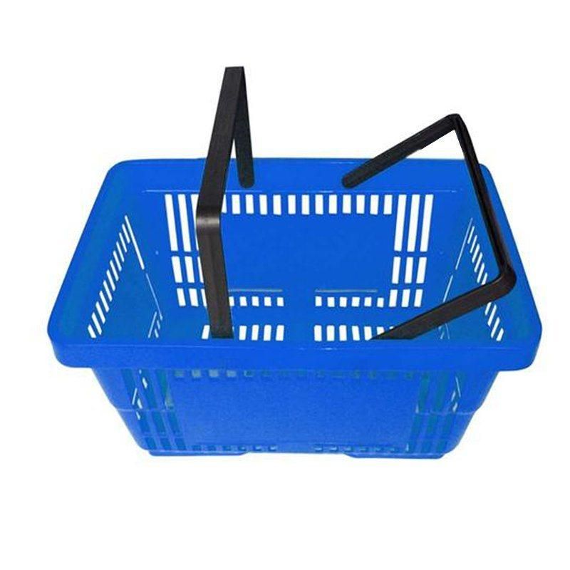 Telescopic Plastic Rolling Supermarket Shopping Basket