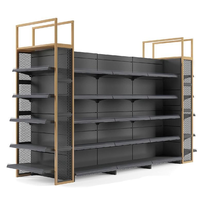 Metal Steel Retail Store Gondola Shelving Display Stand Supermarket Shelves