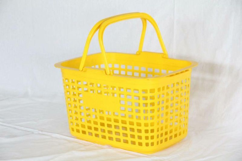 Japanese Side Hole Portable Plastic Hand Basket for Supermarket Shopping