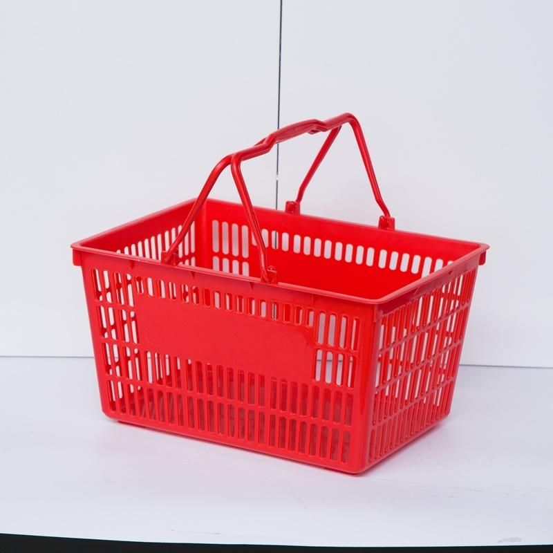 Plastic Supermarket Shopping Basket Retail Handle Shopping Basket for Sale