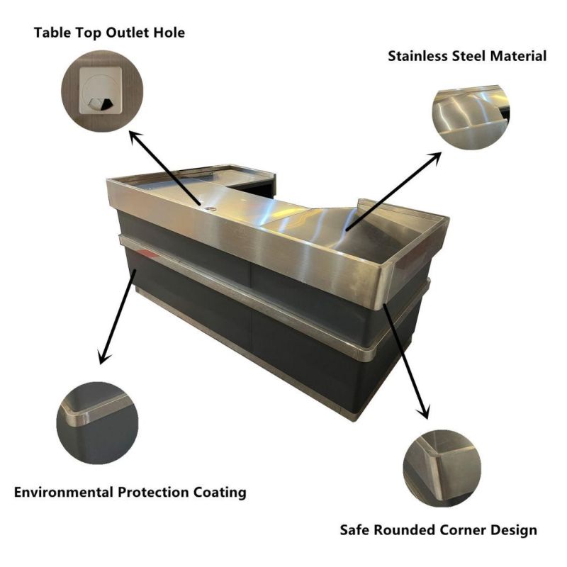 Factory Direct Sales Supermarket Electric Conveyor Belt Checkout Counters