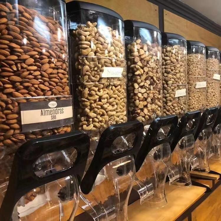 Supermarket Wall Mounted Bulk Cereal Nut Candy Coffee Bean Food Dispenser