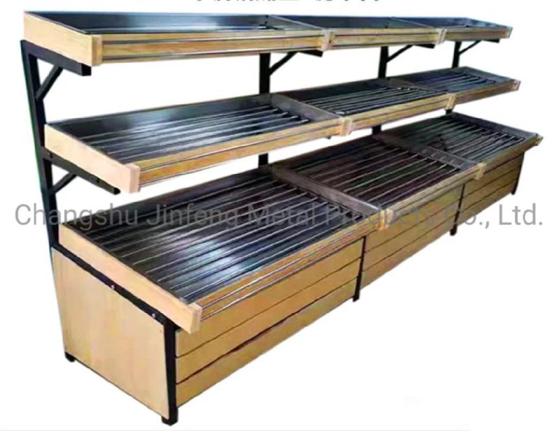 Supermarket Fruit and Vegetable Shelf, Supermarket Display Rack Jf-Vr-169