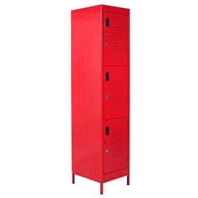 Hot Sale Knockdown Metal Clothing Wardrobe/Stainless Steel Locker