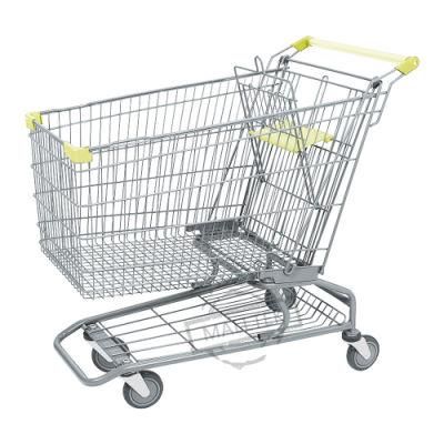 Popular Zinc with Powder Coating 180L Shopping Trolley