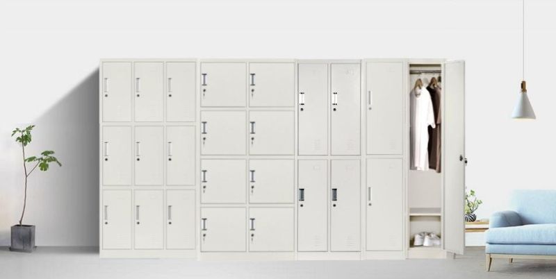 Supermarket Storage Locker 12 Door Locker Style Cabinet