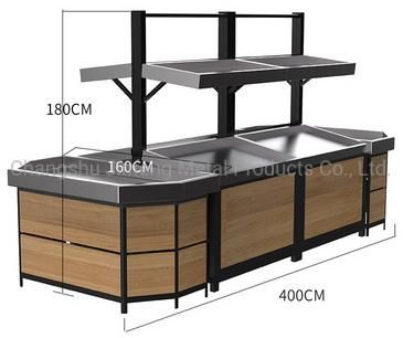 Supermarket Vegetable Display Rack Fruit Stand