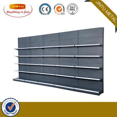 Single Side Metal Gondola Shelf Display Shelving Supermarket Shelf