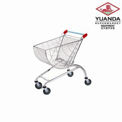 80L Half Round Shopping Trolley