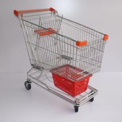 240L High Capacity with Good Price Customized Size Asian Type Shopping Trolley