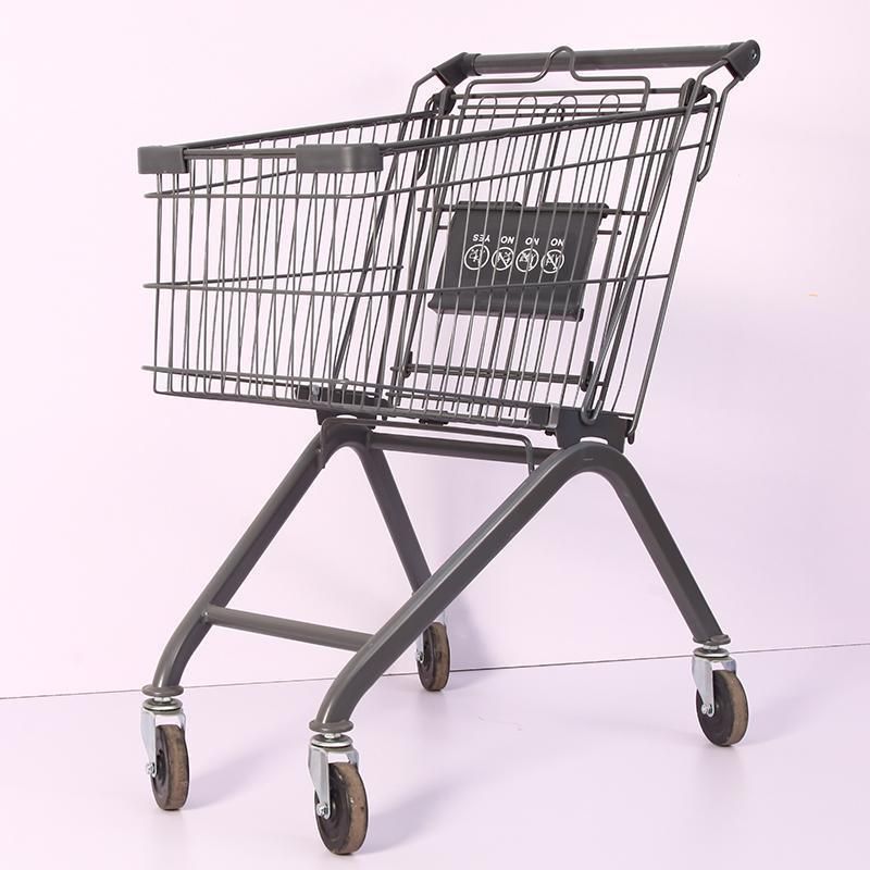 Wholesale Manufacturers Metal Supermarket Trolley Adult Shopping Trolley Cart