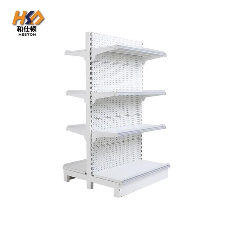 Metal and Wooden Racks Gondola Display Shelves for Shops Supermarket Equipment