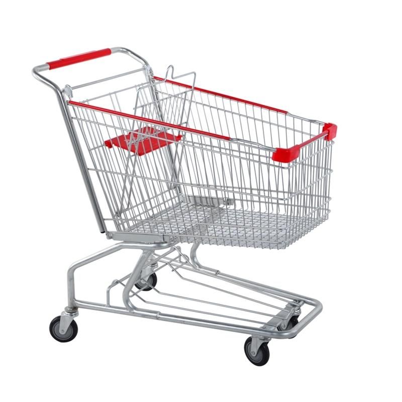 New Cheap Price 180 Liter American Style Supermarket Trolley Cart