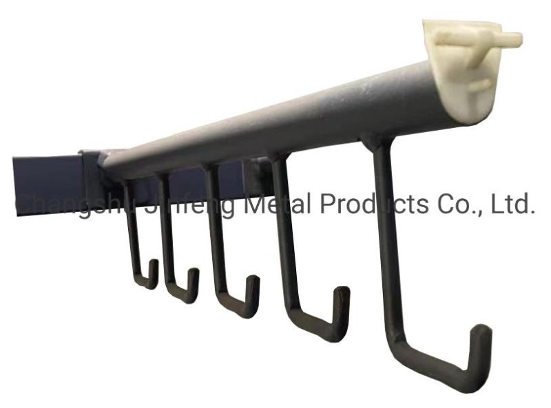 L Shaped Display Rack Metal Hooks for Shop Display Board