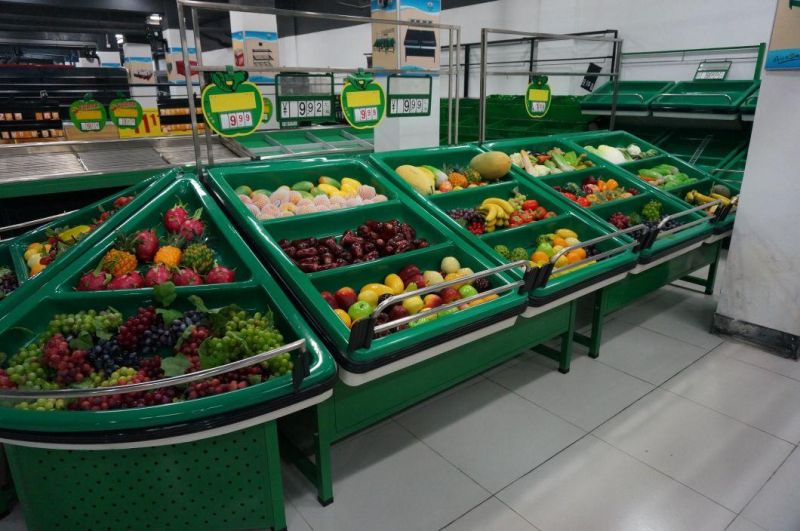 Supermarket Fruits and Vegetable Rack Display Stand (YD-V001)