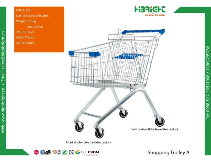 Aluminium Shopping Cart for Convenience Stores and Supermarket