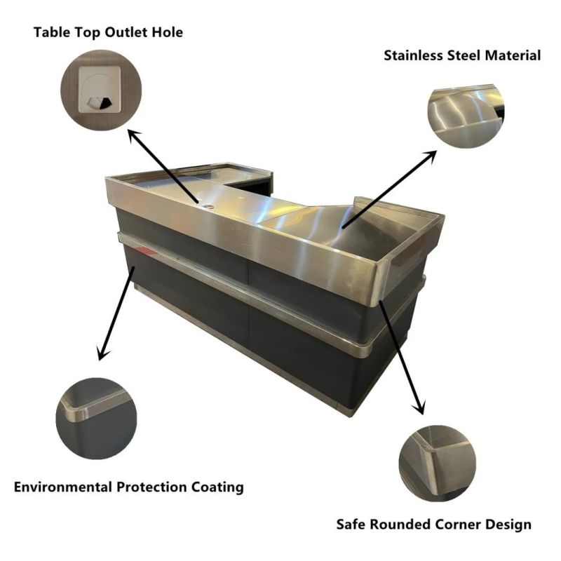 Modern Retail Cash Checkout Table Counter Cashier