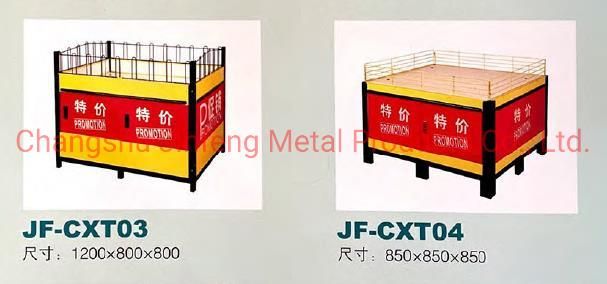 Supermarket Display Table Metal Counter Supermarket Promotion Table