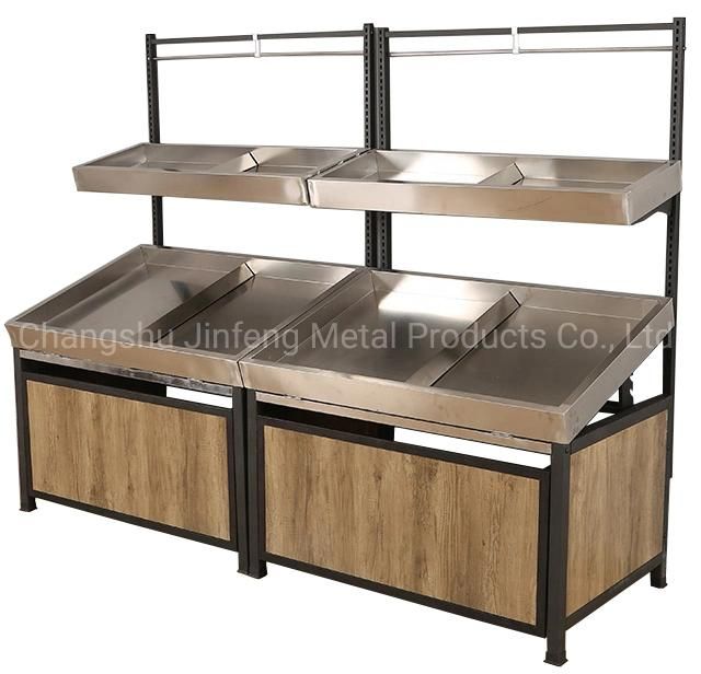 Supermarket Shelf Fruit and Vegetable Combination Display Rack