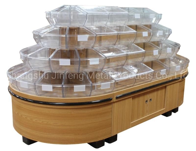 Supermarket Wooden Shelf Multi-Function Display Racking for Snacks