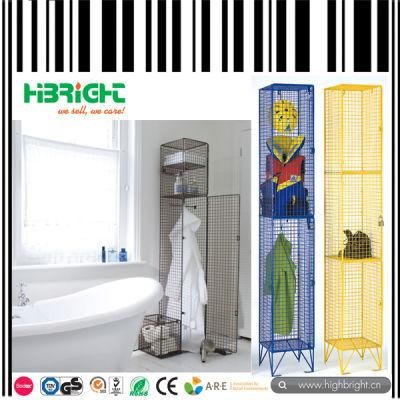 Newest Design Wire Mesh Steel Cabinet Clothes Locker