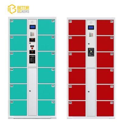 Custom Smart Digital Parcel Locker Outdoor Face Recognition Cabinet