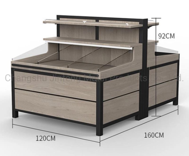 Supermarket Wooden Display Shelves for Snacks