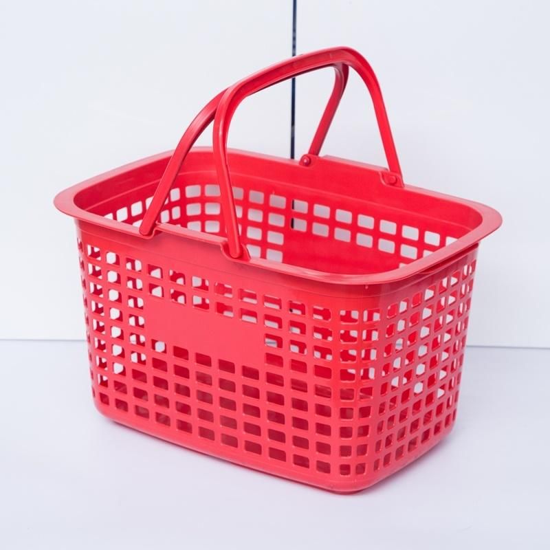 High Quality Recycled Hand Carry Plastic Shopping Basket