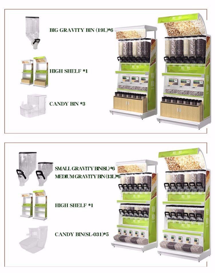 Display Shelf Bulk Food Display Stand for Supermarket