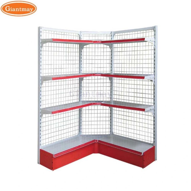 Giantmay Wholesale Gondola Shelves Hardware Store Black Steel Shelves Retail