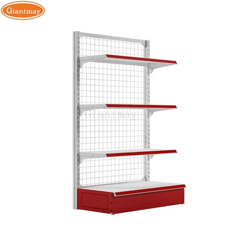 Giantmay Wholesale Gondola Shelves Hardware Store Black Steel Shelves Retail