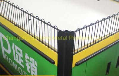 Supermarket Promotion Table Exhibition Display Stand with Guardrail