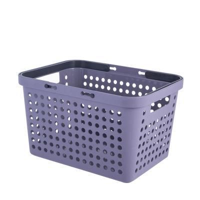 Supermarket Trolley Hand Cart Shopping Basket Storage Basket with Handle