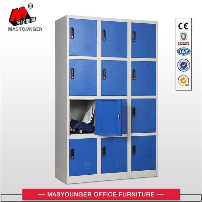 Blue Color School Use Metal Storage Locker with Key